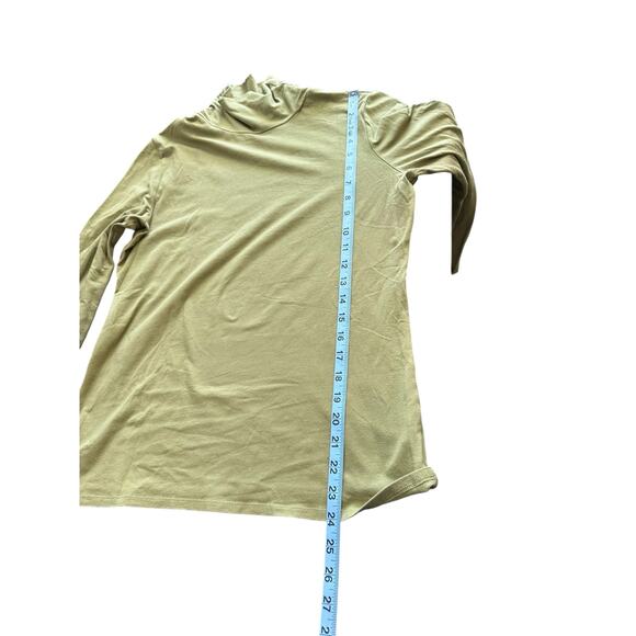 J. Jill Essential Turtleneck Shirt Green Long Sleeve Soft Basic Casual Medium - Picture 12 of 12